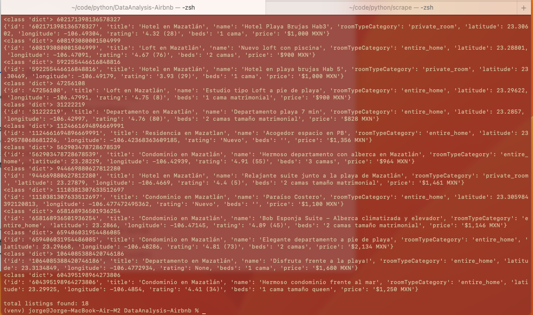 Screenshot de ejecución de script